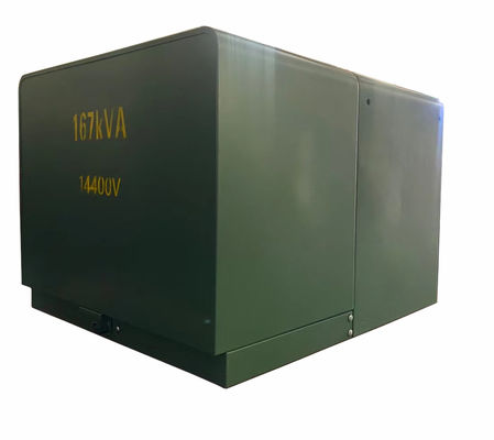 kaufen 167KVA 1 Phasen-Öltransformatorauflagenberg 24940V 14400V Online-Herstellung