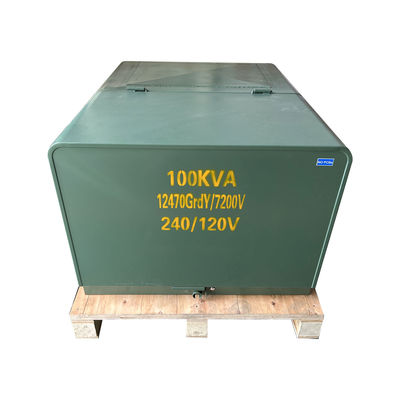 kaufen 100kva Einphasen-Pad-montierte Schleifzufuhrtransformator 34,5kv 13,2kv 12,4 Kv Online-Herstellung