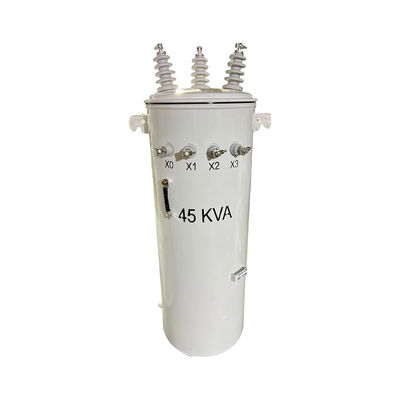 kaufen 75 KVA Drei-Phasen-Pol montiertes Transformatoröl eingetaucht 13800V bis 480V Online-Herstellung