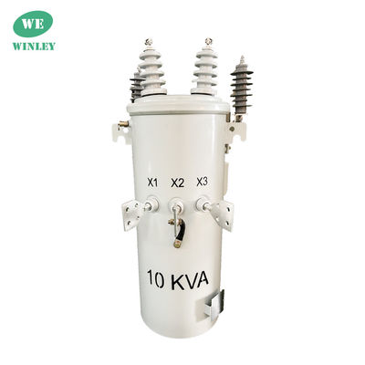kaufen 10 Kva ANSI / IEEE Standard Einphasen-Polen-montierte Verteilungstransformator 2 Draht 4160V bis 120V Leistung Online-Herstellung