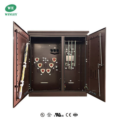 kaufen 45Kva Drei-Phasen-Pad-montierte Transformatoröl-Einschwemmung 12470V Step Down UL-zertifiziert Online-Herstellung