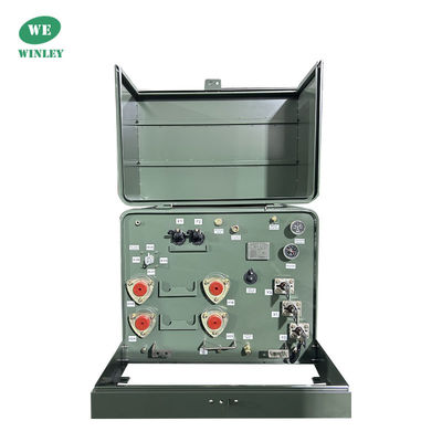 kaufen Einphasen-Pad-montierte Transformator mit Ölverteilung 25kva 12,47KV Outdoor-Kombinationsbox-Typ Online-Herstellung
