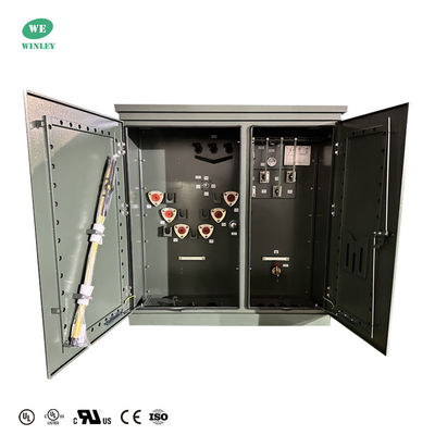 kaufen 500Kva Pad-montierte Transformator drei Phasen 8320V bis 480Y/277 Schleifenzufuhr ANSI / IEEE Standards Online-Herstellung