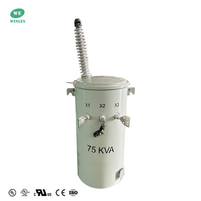 kaufen 75 KVA Strommasttransformator Einphasig Mastmontierte Freileitungsverteilung 34,5 kV auf 120 V Ansi Ieee Doe 2016 Standards Online-Herstellung