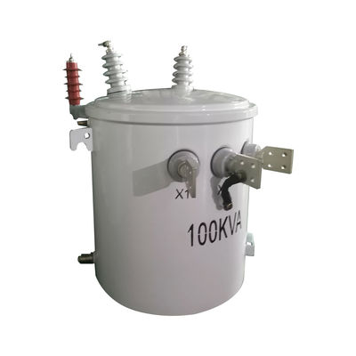 100Kva Einphasen-Polen-Einstelltransformatoren des Öltyps 13,8Kv bis 0,24Kv
