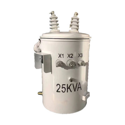 25kva Einphasenöl gefüllte, auf einem Pol montierte Verteiltransformatoren 13,8 KV bis 240 V