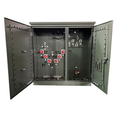 75 Kva Drei-Phasen-Pad-montiertes elektrisches Transformatoröl eingetaucht 13,2 KV bis 208 V