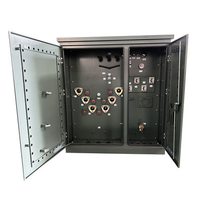 112.5Kva Hochspannung Drei-Phasen-Pad-montiertes elektrisches Transformatoröl eingetaucht 13200V bis 480V