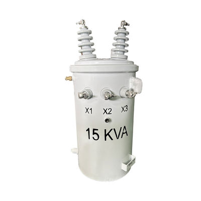 15kva Einphasen-Überkopfverteilungstransformator Öl eingetaucht 13200GrdY/7620