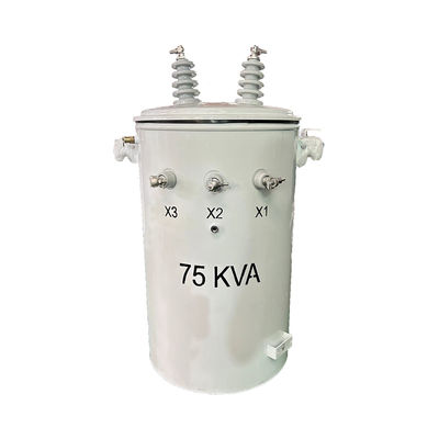 Einphasen-Stäbe Stepp-Up-Öl-Strom elektrischer Transformator Doppelwicklung 34,5kv 75kva