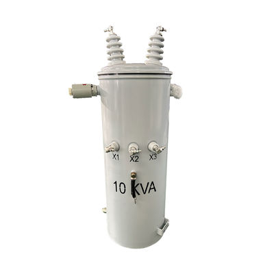 10Kva Einphasen-Stäbe-montierte Transformator Step Down Öl Energie Elektrizität 12470V bis 240v