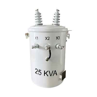 25 KVA Einphasen-Stähltransformator Verteilung 4160V bis 120V ANSI / IEEE C57