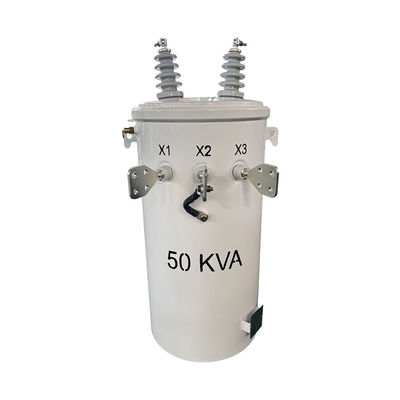 50kva Einphasen-Pol montierte Transformator Öl untergetaucht Verteilung 4160V bis 120/240V