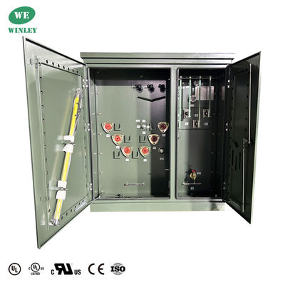 75 Kva 3-Phasen-Pad-montierte Transformatorflüssigkeit - gefüllt mit 13,2KV DOE 2016 Effizienz UL/cUL zertifiziert