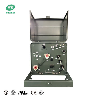 Einphasen-Pad-montierte Transformator Flüssigkeit gefüllt 100Kva 12470GrdY/7200 DOE 2016 Wirkungsgrad