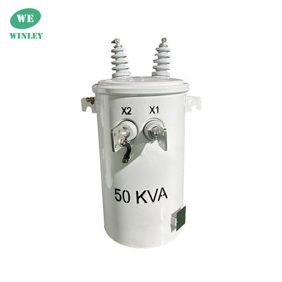 50kva Einphasen-Polen-Einstelltransformator Öl-Typ Verteilung 4160V bis 120/240V CSA ANSI/IEEE Normen