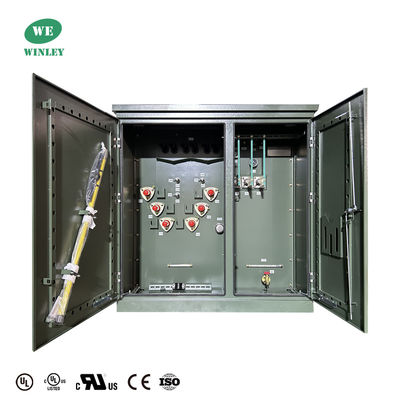 1500Kva Drei-Phasen-Pad-montierte Transformator-Öl untergetaucht 4160V erfüllt DOE 2016 ANSI / IEEE Standards