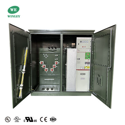 3000 Kva 3-Phasen-Pad-montierte Transformator Step-Down 24940V & 12470V UL-zertifiziert erfüllt DOE 2016 ANSI IEEE Standards