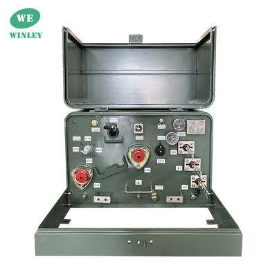 25kva Einphasen-Pad-montierter Transformator Öl-getränkter Verteiltransformator 13800V zum Außenmontieren auf Pads