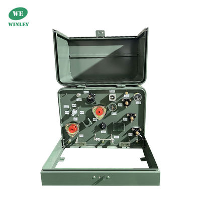 25kva Einphasen-Pad montierte Transformator Ölverteilung eingetauchte Transformator 12470V bis 240V ANSI IEEE 304SS Tank