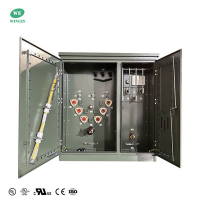 Solarenergie-Transformator 225kva Drei-Phasen-Pad-montierte Transformator für Solarenergieanwendungen Steigerung von 208V auf 13,8KV