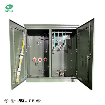 1300 Kva Pad Montiert Drei-Phasen-Öl-Eintaucht-Verteilungstransformator 13,8 KV bis 480 V mit UL-Zertifizierung