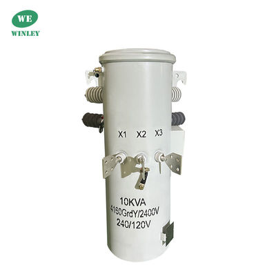10KVA Einphasen-Pfahlverteiltransformator Öl eingetaucht 4160V Hersteller