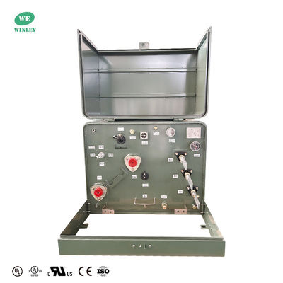 UL Aufgelistet 167kVA Einphasen-Pad-montierte Transformator 13800V bis 120V Ölverteilungstransformator ANSI IEEE Standards