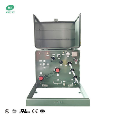 75Kva Einphasen-Pad-montierte Verteiltransformator Stufe nach unten 34,5KV bis 240V ANSI IEEE Standards