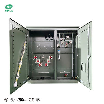 3 Phasen-Pad montiert Transformator Verteilung Energieöl Eintaucht 3750Kva Schritt-Down 34500V bis 480Y ANSI IEEE DOE 2016 UL zertifiziert