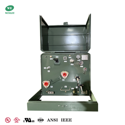 UL-gelistete 75 kVA Einphasen-Transformator für Außenaufstellung Stromverteilung 480 V auf 120 V ANSI IEEE-Standards