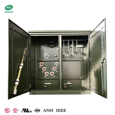 US-amerikanischer Standard UL/CUL Zertifiziert 2000Kva Drei-Phase-Pad-montierte Transformator 12470V bis 480V Flüssigkeitsgefüllter Verteiltransformator