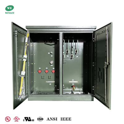 UL 600Kva 3-Phasen-Pad-montierte Transformator mit Ölversorgung von 34,5 KV bis 480 V effizienter Stromverteiltransformator
