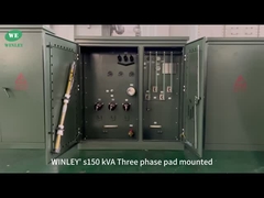 UL aufgeführt 150Kva 3 Phase Pad Mounted Transformer 12870V bis 208V Radial Feed ASNI IEEE Standards